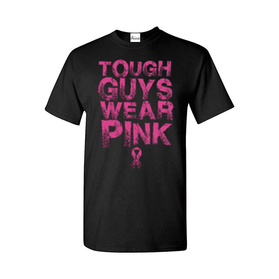 Men's T-Shirt Short Sleeve - Tough Guys Wear Pink Cancer