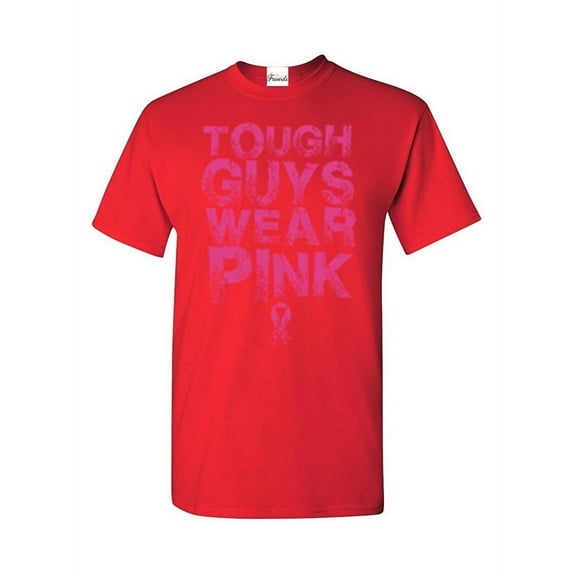 Men's T-Shirt Short Sleeve - Tough Guys Wear Pink Cancer