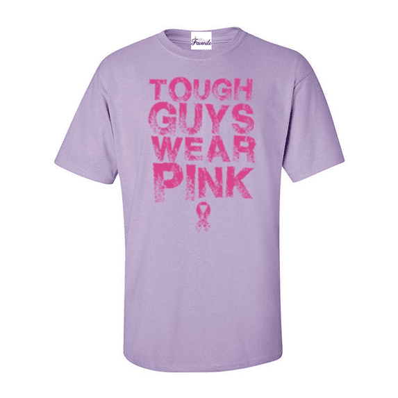 Men's T-Shirt Short Sleeve - Tough Guys Wear Pink Cancer