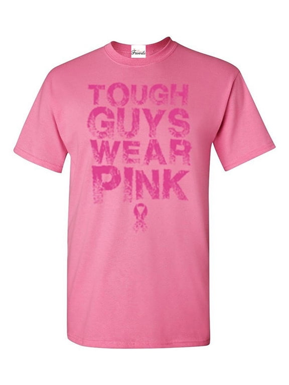 Men's T-Shirt Short Sleeve - Tough Guys Wear Pink Cancer