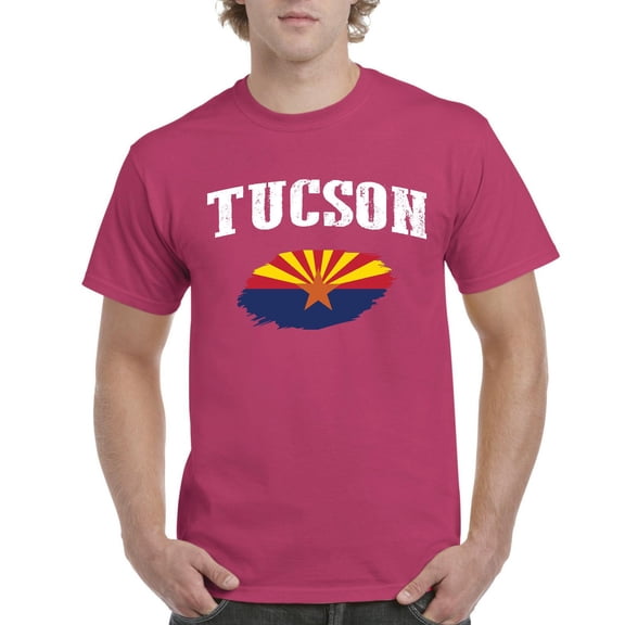 Men's T-Shirt Short Sleeve - Tucson Arizona Flag