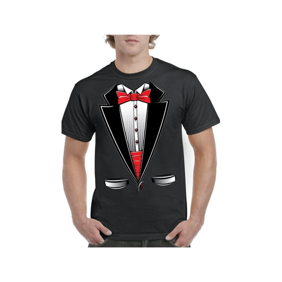 IWPF - Men's T-Shirt Short Sleeve - Tuxedo Prom Costume