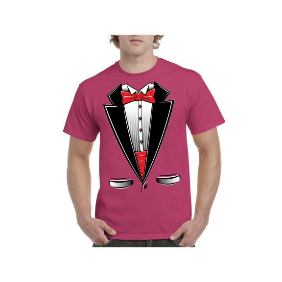 IWPF - Men's T-Shirt Short Sleeve - Tuxedo Prom Costume