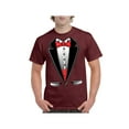 thumbnail image 1 of Men's T-Shirt Short Sleeve - Tuxedo Prom Costume, 1 of 3