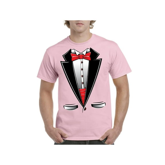 IWPF - Men's T-Shirt Short Sleeve - Tuxedo Prom Costume