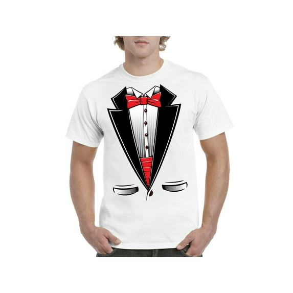 IWPF - Men's T-Shirt Short Sleeve - Tuxedo Prom Costume