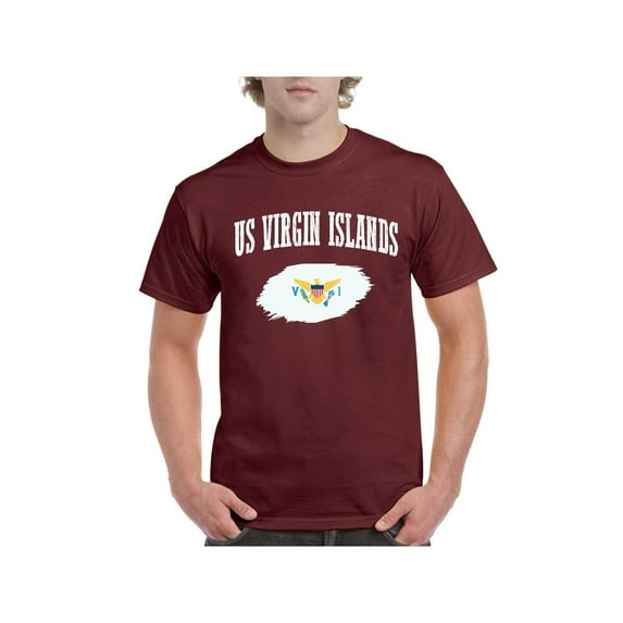 Men's T-Shirt Short Sleeve - US Virgin Islands