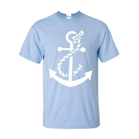Men's T-Shirt Short Sleeve - White Anchor