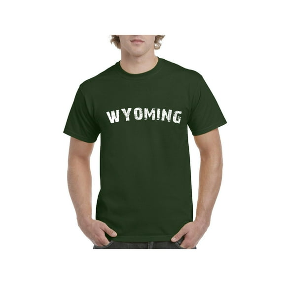 Men's T-Shirt Short Sleeve - Wyoming
