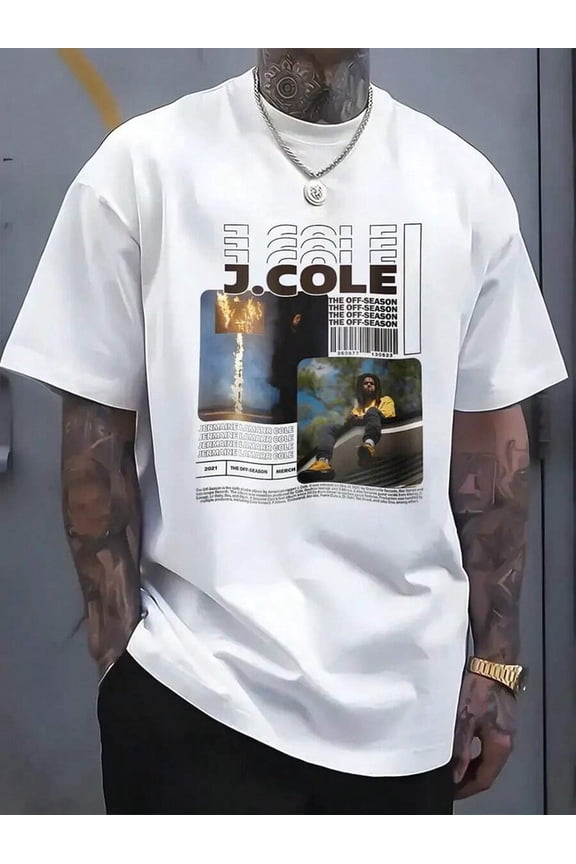 Men's T-Shirt - White Cotton Casual Tee With Unique Newspaper Design, Comfortable & Breathable Short Sleeve For Summer, Perfect For Parties, Festivals & Casual Attire, Sporty Tshirt | Bold Lettering S