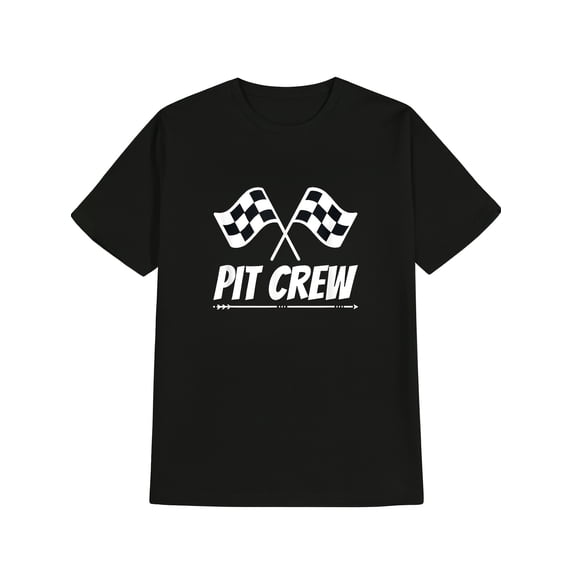 Men's T-Shirt for Car Party Featuring Fun Track Pit Crew Racing Technician