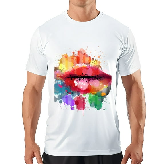 Men's T Shirt#replace# Women's Shirts Round Neck Patterned Tee Summer New Sports Shirt Vintage Style Gift for Friends 3XL