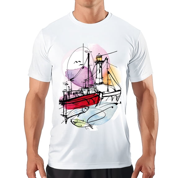 Men's T Shirt#replace# Women's Shirts Round Neck Patterned Tee Summer New Sports Shirt Vintage Style Gift for Friends 4XL