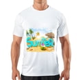 thumbnail image 1 of Men's T Shirt#replace# Women's Shirts Round Neck Patterned Tee Summer New Sports Shirt Vintage Style Gift for Friends S, 1 of 1