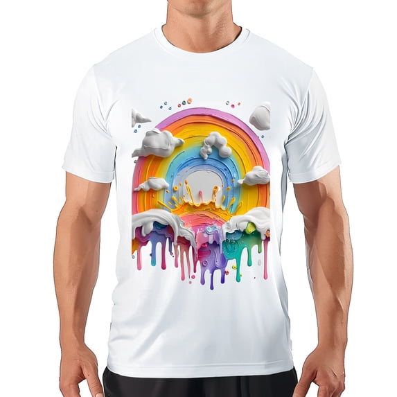 Men's T Shirt#replace# Women's Shirts Round Neck Patterned Tee Summer New Sports Shirt Vintage Style Gift for Friends S