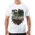 thumbnail image 1 of Men's T Shirt#replace# Women's Shirts Round Neck Patterned Tee Summer New Sports Shirt Vintage Style Gift for Friends XS, 1 of 1