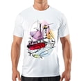 thumbnail image 1 of Men's T Shirt#replace# Women's Shirts Round Neck Patterned Tee Summer New Sports Shirt Vintage Style Gift for Friends XS, 1 of 1