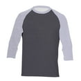 thumbnail image 1 of Men's T-Shirts 3/4 Sleeve Baseball Summer Patchwork Casual Pullover Tees, 1 of 3