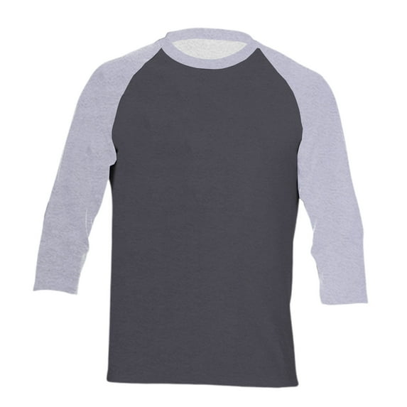Men's T-Shirts 3/4 Sleeve Baseball Summer Patchwork Casual Pullover Tees
