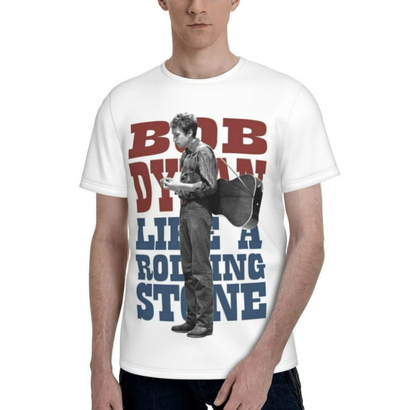 Men's T-Shirts BOB DYLAN-MUSIC Short Sleeve Crew Neck T Shirts Tee Tops For Men M