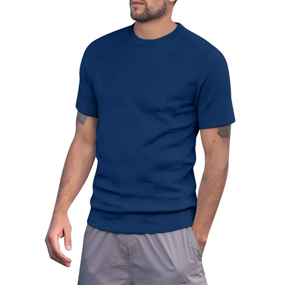 Men's T-Shirts Casual Short Sleeve Lightweight Breathable Comfortable Quality Tee Shirts for Everyday Wear Mens T-Shirts Red Neck Xxxl Dark Blue Thick Cotton T Shirts