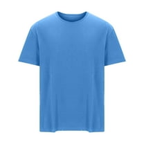 Men's T-Shirts Classic Short Sleeve Men's Tee Shirts Crew Neck Casual Solid Color Athletic Gym Shirts