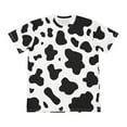 thumbnail image 1 of Men's T Shirts Dairy Cow Print Casual Short Sleeve Crewneck Breathable Tee Couples Matching Outfit Men Shirts, 1 of 3