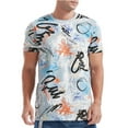 thumbnail image 1 of Men's T-Shirts Hipster Short Sleeve Solid Color Crew Neck Cotton Soft Fitted Tees, 1 of 5