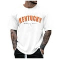 thumbnail image 1 of Men's T Shirts Kentucky Printed Oversized Trendy Tshirts Round Neck Short Sleeved T Shirt Summer Casual Tee Tops, 1 of 3