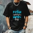 thumbnail image 1 of Men's T Shirts Large Tee New trendy Sports Shirt Round Neck Patterned Tee Loose Classic Style 2XL, 1 of 4