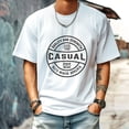thumbnail image 1 of Men's T Shirts New Trendy Sports Shirt Round Neck Patterned Tee Loose style Creative Gifts for Friends L, 1 of 4