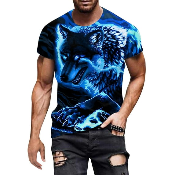 Men's T-Shirts Patchwork Color Short Sleeved Crew Neck T Shirt Fashion Versatile Pullover Tshirt