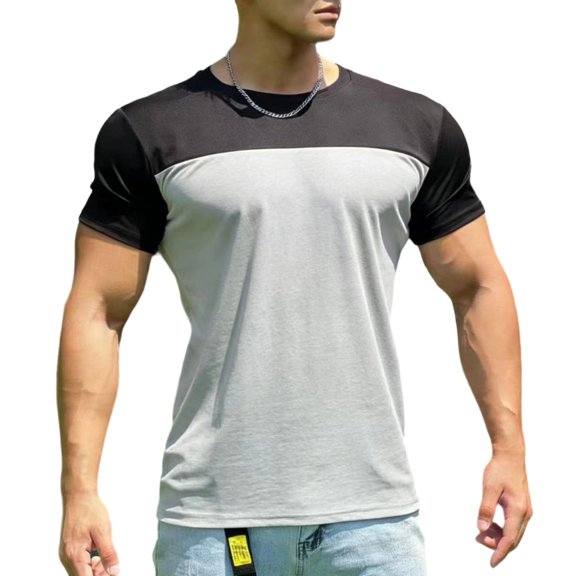 Men's T-Shirts Short Sleeve Crew Neck Casual Shirts Soft Summer Comfort Tee for Daily Wear
