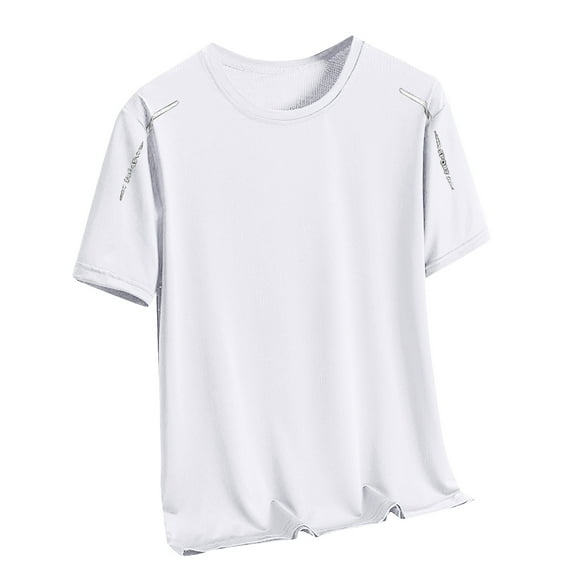 Men's T-Shirts Short Sleeve Crewneck T Shirt Casual Summer Athletic Gym Running Active Tee