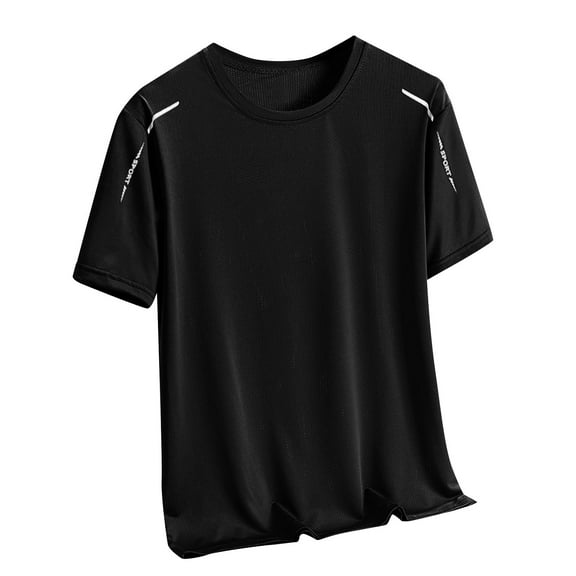 Men's T-Shirts Short Sleeve Crewneck T Shirt Casual Summer Athletic Gym Running Active Tee