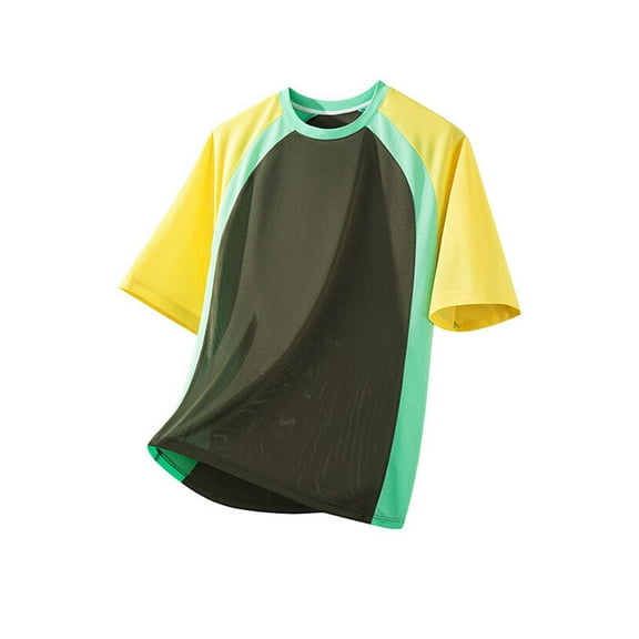 Men's T Shirts Short Sleeve Crop Soft Crew Neck Lightweight Tee Shirts Casual Summer Casual Cotton Basic Tops 2025 Green L