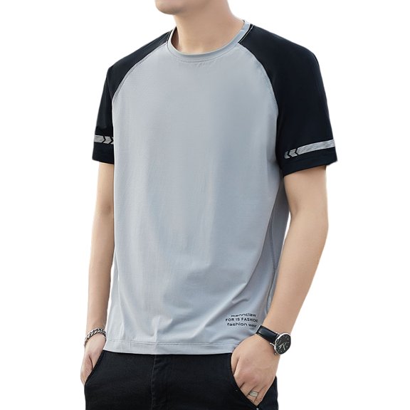Men's T-Shirts Summer Henley Shirts Short Sleeve Shirt for Men Casual Basic Tee