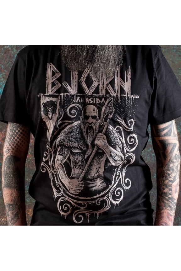 Men's T-shirt Bjorn Viking Warrior Tee,Thor,Vikings,Ragnar,Odin Wodan Vikings