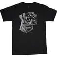 thumbnail image 1 of Men's T-shirt Black Lab Face Dog Breed Gifts, 1 of 1