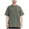 thumbnail image 1 of Men's T-shirt Cotton Unisex Loose T-shirt Vintage Summer Casual Loose Basic Tops, 1 of 2