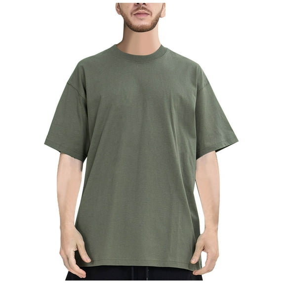 Men's T-shirt Cotton Unisex Loose T-shirt Vintage Summer Casual Loose Basic Tops