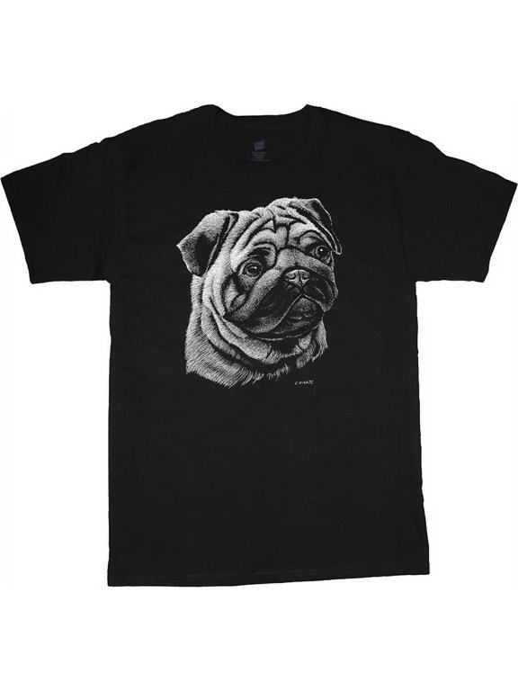 Men's T-shirt Pug Face Dog Breed Gifts