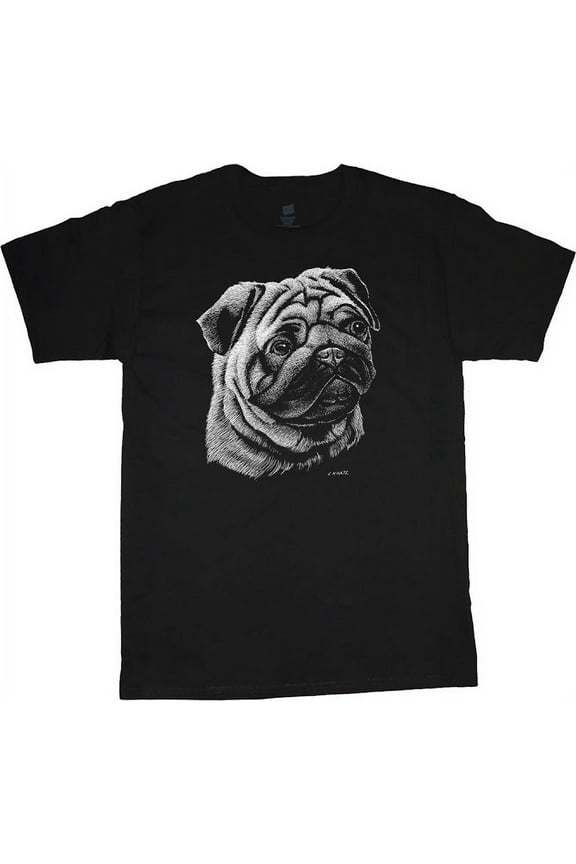 Men's T-shirt Pug Face Dog Breed Gifts