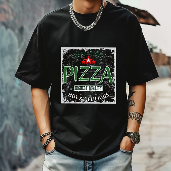 Men's T shirt Trendy Fashion Shirt Patterned Shirt Classic Style Suitable for Big and Tall men Tee 4XL