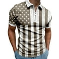 thumbnail image 1 of Men's T-shirt polo shirt spring and summer fashionable lapel zipper splicing casual comfortable short sleeves, 1 of 4