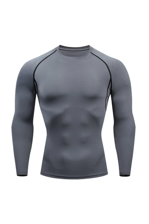Men's T-shirts Fitness Long Sleeve Running Sports Thermal Muscle Athletic Gym Compression Clothes Oversized T Shirts for Men Plus Size Tops