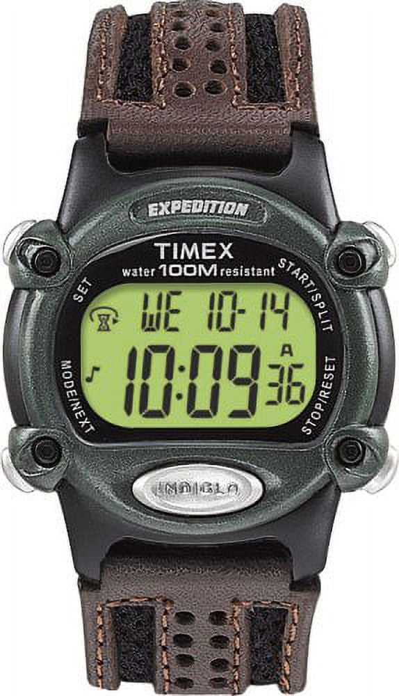 Men s T48042 Expedition Full Size Digital CAT Brown Mixed Material Strap Watch