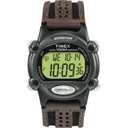Mens T48042 Expedition Full-Size Digital CAT Brown Mixed Material Strap Watch