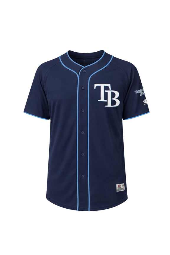 MLB Tampa Bay Rays Men's Primary Color Full Button Jersey