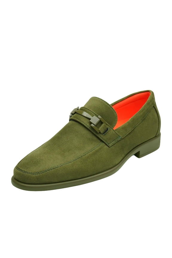 Men's TAYNO Shoes Soft Micro Suede Slip-on Loafer THE CAPRIO S Lime Green